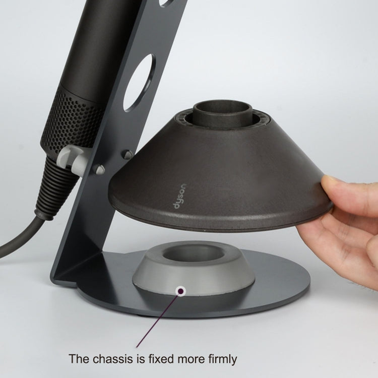 Punch Free Standing Hair Dryer Stand For Dyson 003 Silver - free shipping - PMC TechLife - Order now!