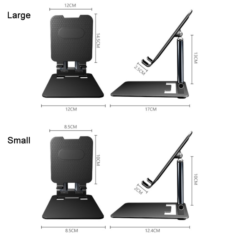 Tablet Mobile Phone Desktop Double Pole Lifting Folding Bracket, Color: White (Large) - Desktop Holder by PMC Jewellery | Online Shopping South Africa | PMC Jewellery