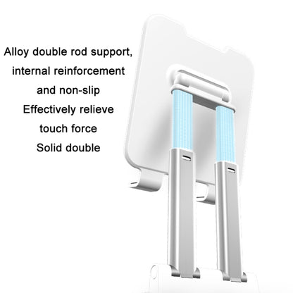 Tablet Mobile Phone Desktop Double Pole Lifting Folding Bracket, Color: White (Large) - Desktop Holder by PMC Jewellery | Online Shopping South Africa | PMC Jewellery