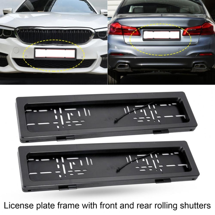 European Standard Electric License Plate Roller Shutter Protective Cover - License Plate Covers & Frames by PMC TechLife | Online Shopping South Africa | PMC TechLife | Buy Now Pay Later Mobicred