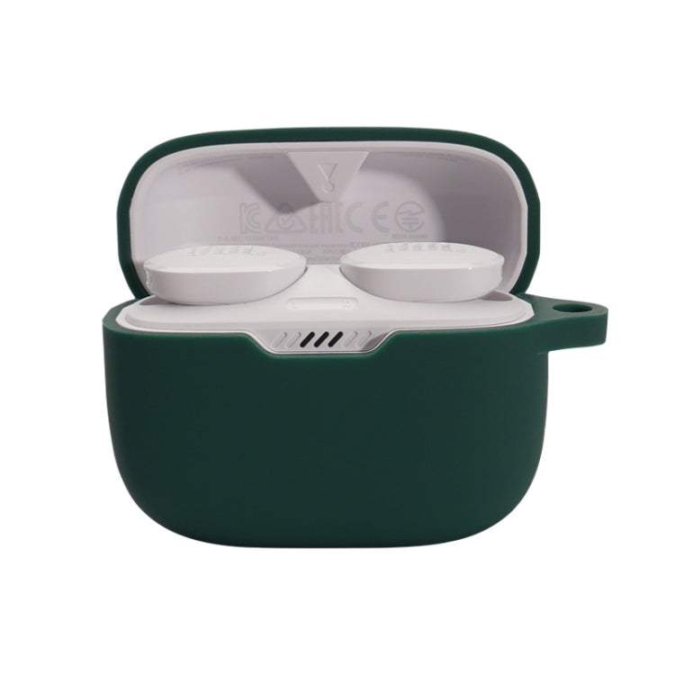 For JBL T230NC TWS Wireless Bluetooth Headphones Silicone Case(Ink Green) - JBL Earphone Case by PMC TechLife | Online Shopping South Africa | PMC TechLife | Buy Now Pay Later Mobicred