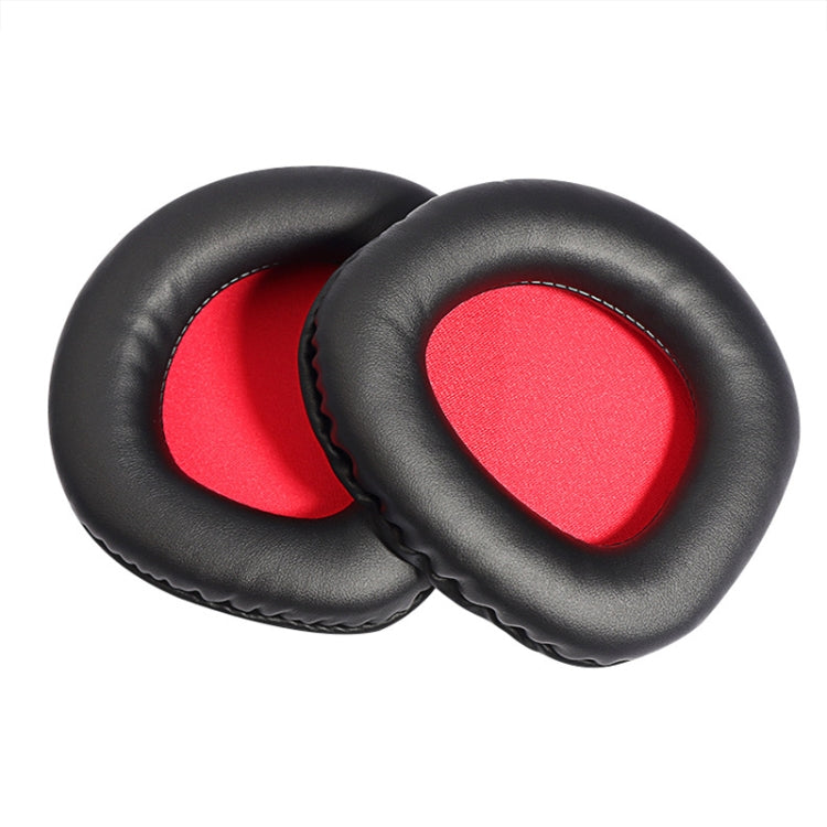 2 PCS Slow Rebound Sponge Headphone Cover Cushion For DAREU EH712/EH715(Black Red Net) - Earmuff & Pad by PMC Jewellery | Online Shopping South Africa | PMC Jewellery