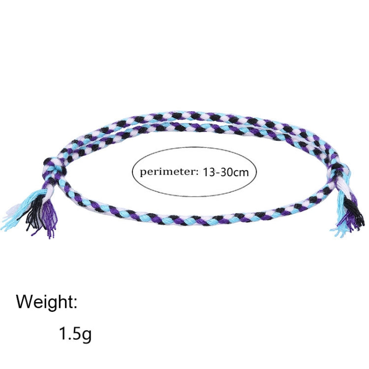 10pcs /Pack 1010-89 Four-strand Colorful Braided Rope Adjustable Bracelet(15) - Bracelets by PMC Jewellery | Online Shopping South Africa | PMC Jewellery | Buy Now Pay Later Mobicred