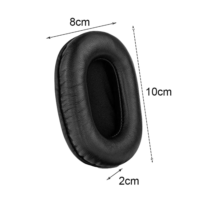 2 PCS Headset Sponge Earmuffs For SONY MDR-7506 / V6 / 900ST, Color: Black White Net - Earmuff & Pad by PMC TechLife | Online Shopping South Africa | PMC TechLife