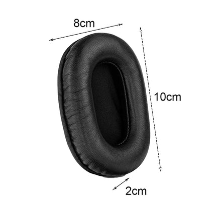 2 PCS Headset Sponge Earmuffs For SONY MDR-7506 / V6 / 900ST, Color: Black Lambskin - Earmuff & Pad by PMC Jewellery | Online Shopping South Africa | PMC Jewellery