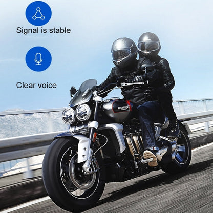 Motorcycle Helmet Call Music Navigation Bluetooth Headset, Color: Red(Soft Pipe Microphone) - Motorcycle Walkie Talkie by PMC Jewellery | Online Shopping South Africa | PMC Jewellery