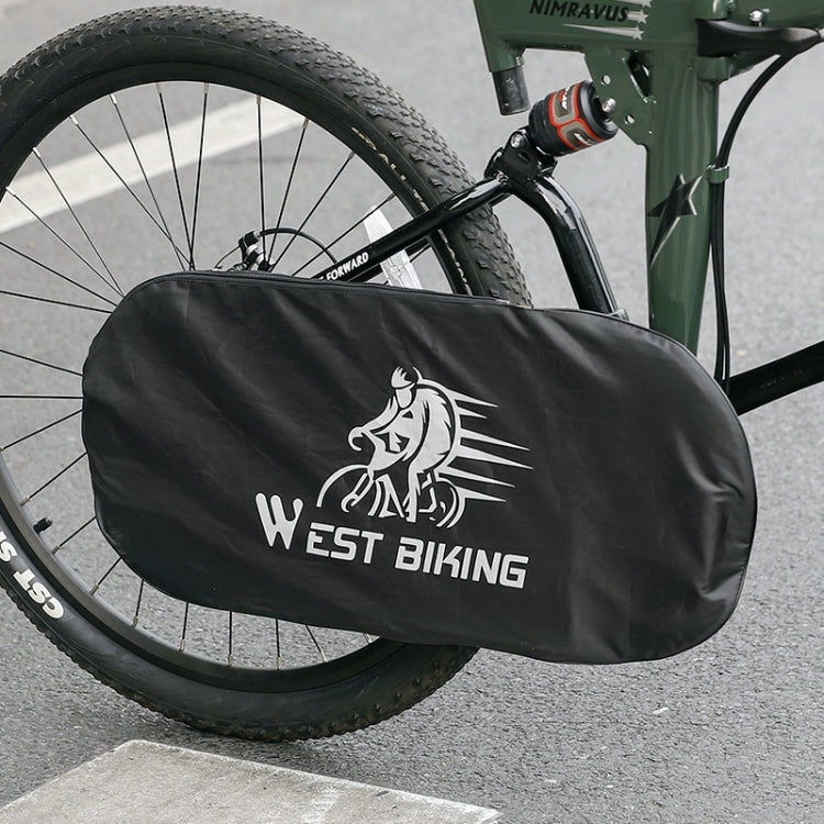 WEST BIKING YP0719301 Bicycle Dust Chain Cover Crankset Protective Cover(Black) - Bicycle Chains & Rounds by WEST BIKING | Online Shopping South Africa | PMC TechLife | Buy Now Pay Later Mobicred