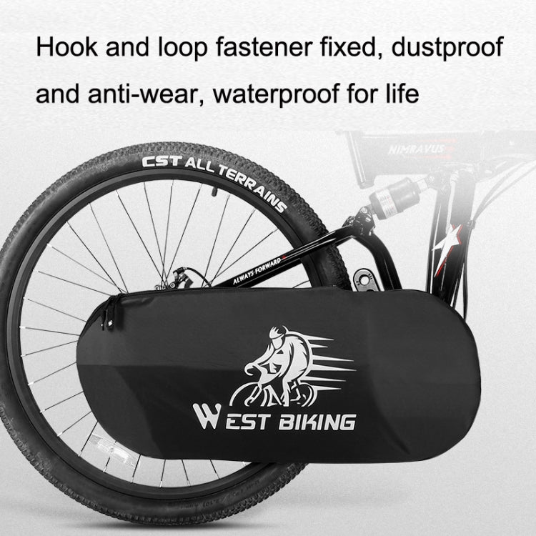 WEST BIKING YP0719301 Bicycle Dust Chain Cover Crankset Protective Cover(Black) - Bicycle Chains & Rounds by WEST BIKING | Online Shopping South Africa | PMC Jewellery | Buy Now Pay Later Mobicred