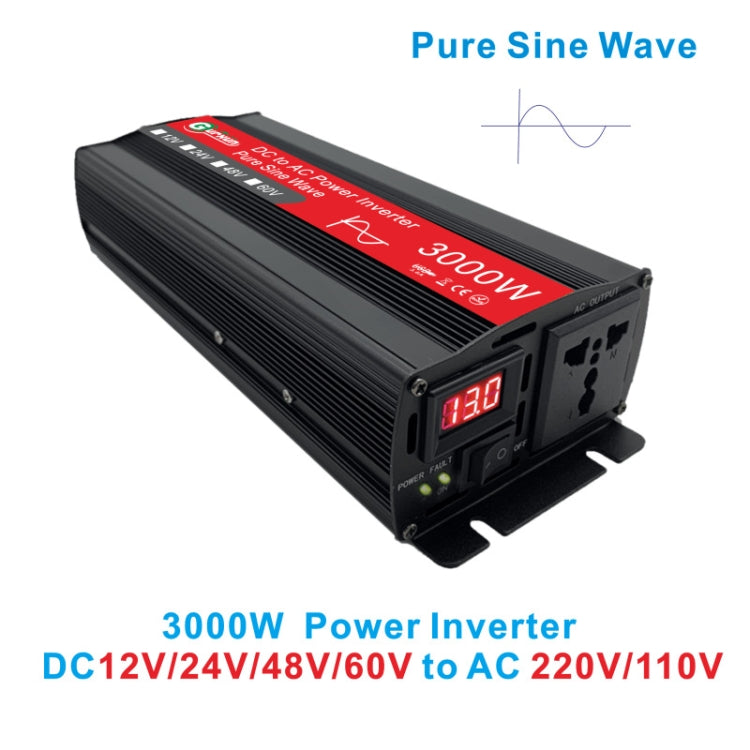 Gurxun Sine Wave Inverter 3000W 12/24/48/60V To 220V Car Boost Converter, Specification: 48V-220V -  by PMC TechLife | Online Shopping South Africa | PMC TechLife