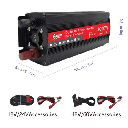 Gurxun 8000W High Power Household Car Sine Wave Inverter, Specification: 12V To 220V -  by Gurxun | Online Shopping South Africa | PMC Jewellery