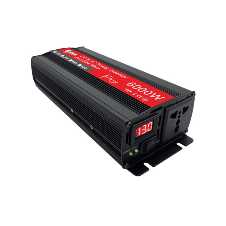 Gurxun 6000W High Power Sine Wave Inverter With Single Digital Display, Specification: 12V-220V - free shipping - PMC TechLife - Order now!