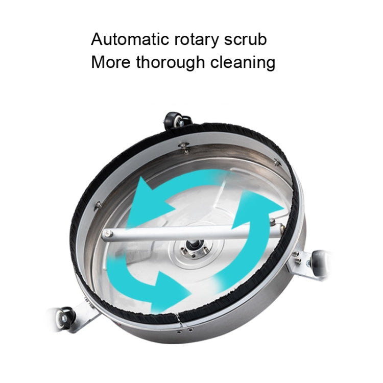 Round Floor Scrubber High Pressure Cleaner, Size: 15 inch Stainless Steel+2 Shots - free shipping - PMC TechLife - Order now!