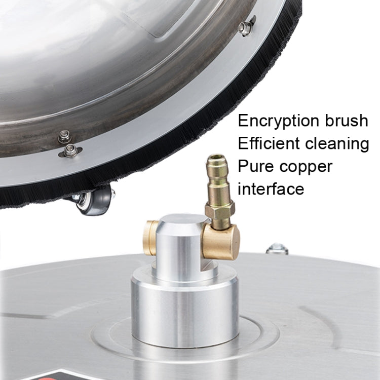 Round Floor Scrubber High Pressure Cleaner, Size: 15 inch Stainless Steel+2 Shots - free shipping - PMC TechLife - Order now!