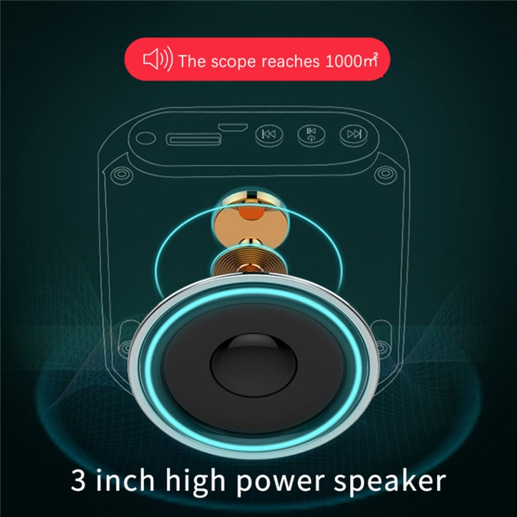 S17 Mini Portable Tour Guide Teaching Loudspeaker with Screen Display(Cool Black) - Loudspeaker by PMC TechLife | Online Shopping South Africa | PMC TechLife