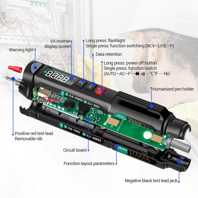 ANENG Multifunction Intelligent Measurement High Precision Multimeter, Model: A3008 With Accessories - free shipping - PMC TechLife - Order now!
