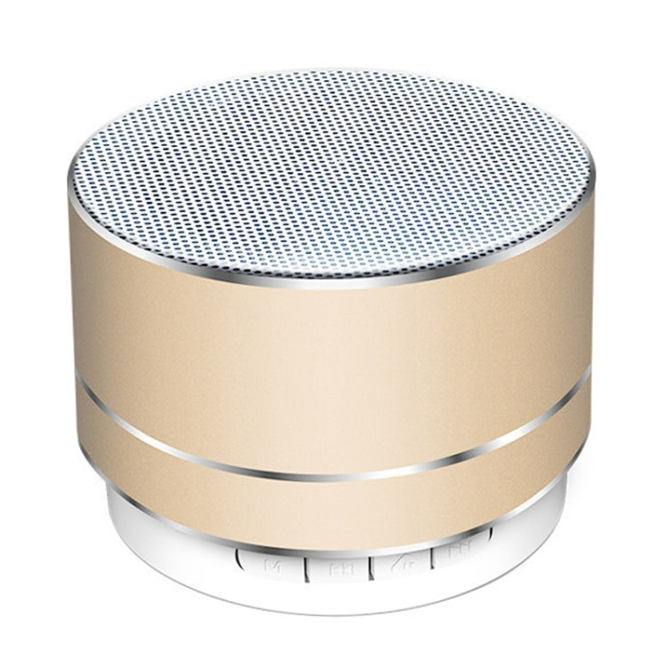 A10 Mini Metal Wireless Bluetooth Speaker(Golden) - Mini Speaker by PMC Jewellery | Online Shopping South Africa | PMC Jewellery