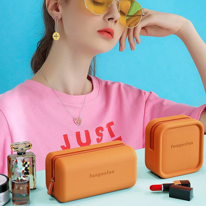 Fungoofun Candy Color EVA Travel Digital Storage Bag Cosmetic Bag, Color: Brick Yellow - Digital Storage Bag by Fungoofun | Online Shopping South Africa | PMC Jewellery