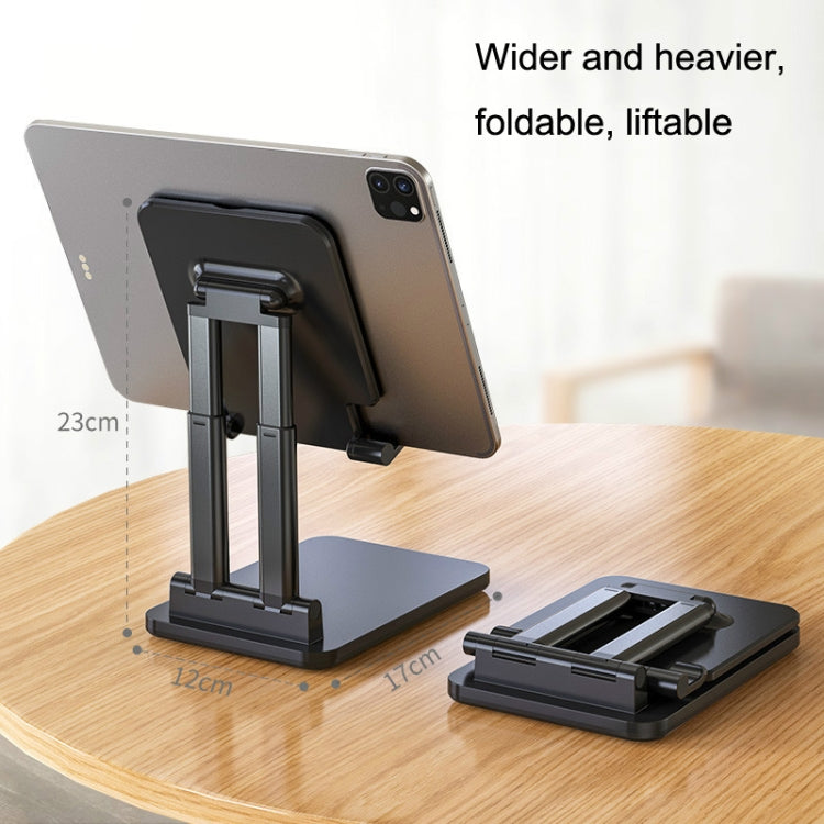 SSKY X5 Desktop Phone Live Foldable Tablet Bracket, Style: Double Rod Tablet Version (Black) - Desktop Holder by SSKY | Online Shopping South Africa | PMC Jewellery