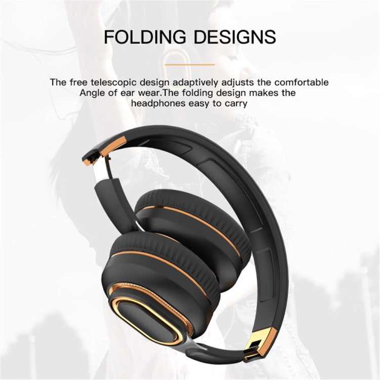 H7 Foldable Wireless Bluetooth Headset With Microphone Support TF Card, AUX(Gray) - Headset & Headphone by PMC TechLife | Online Shopping South Africa | PMC TechLife
