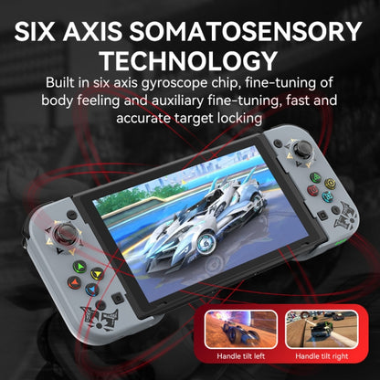 D5 Wireless Bluetooth Game Controller Joystick For IOS/Android For SWITCH/PS3/PS4(Red Blue) - Controller Gamepad by PMC Jewellery | Online Shopping South Africa | PMC Jewellery