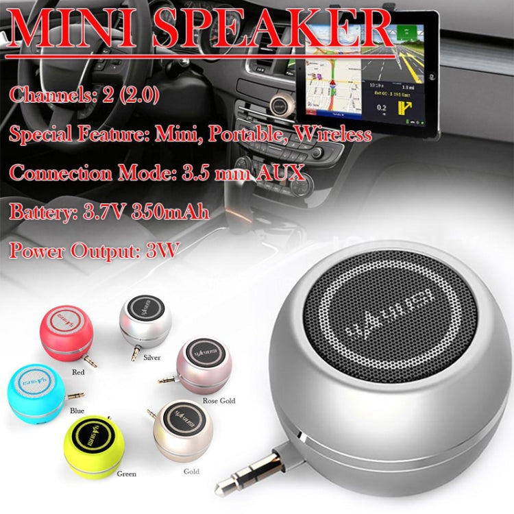 Yayusi A5 Mobile Phone Computer Plug In Audio Mini External Speaker, Color: Fantastic Silver - Mini Speaker by Yayusi | Online Shopping South Africa | PMC Jewellery