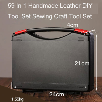 59 In 1 Handmade Leather DIY Tool Set Sewing Craft Tool Set, Style: A5 Pads - DIY Apparel Sewing by PMC Jewellery | Online Shopping South Africa | PMC Jewellery