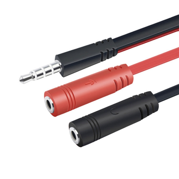 Y-1001 10pcs 20cm 3.5mm Car Audio Computer Headset Microphone 2 In 1 Adapter Cable(Nickel Plated) - Video & Audio Cable by PMC TechLife | Online Shopping South Africa | PMC TechLife
