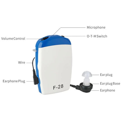 AXON F-28 Sound Amplifier Deaf Hearing Aids(Blue White) - Hearing Aids by AXON | Online Shopping South Africa | PMC Jewellery