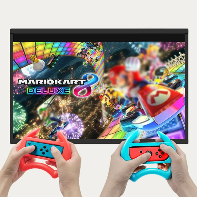 For Nintendo Switch IPLAY HBS-412 Gamepad Steering Wheel Gamepad Accessories(Red Blue) - Cases by PMC Jewellery | Online Shopping South Africa | PMC Jewellery