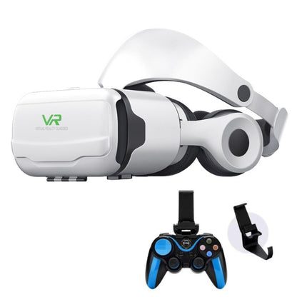 VR SHINECON G02EF+S9 Bluetooth Handle Mobile Phone 3D Virtual Reality VR Game Helmet Glasses With Headset - VR Headset by VR SHINECON | Online Shopping South Africa | PMC Jewellery | Buy Now Pay Later Mobicred