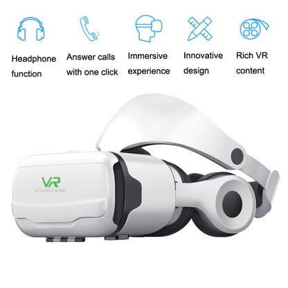 VR SHINECON G02EF+S9 Bluetooth Handle Mobile Phone 3D Virtual Reality VR Game Helmet Glasses With Headset - VR Headset by VR SHINECON | Online Shopping South Africa | PMC Jewellery | Buy Now Pay Later Mobicred