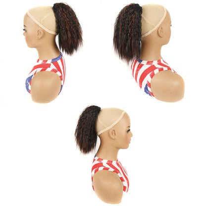 LS868 Drawstring Fixed Corn Perm Curly Wig Fluffy Short Ponytail Wigs, Color: 4H27 - Wigs by PMC Jewellery | Online Shopping South Africa | PMC Jewellery