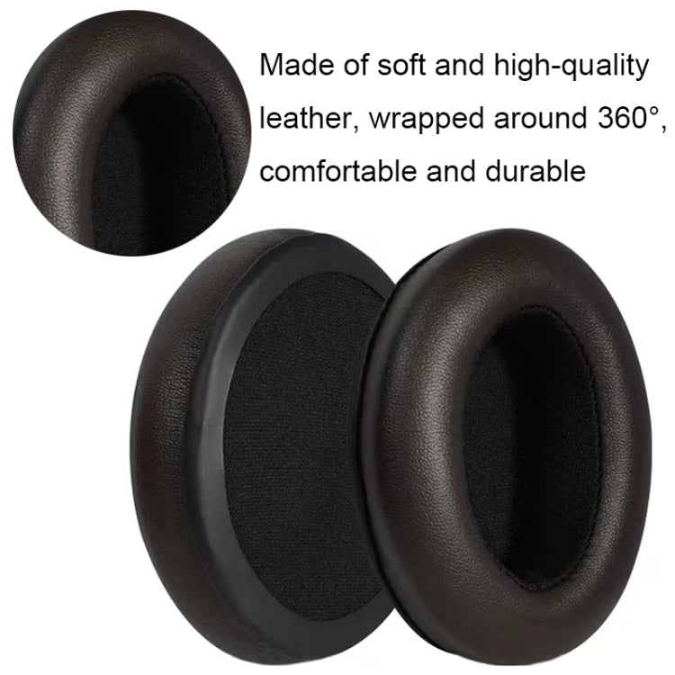 For Sennheiser Momentum 1pair Soft Comfortable Headset Sponge Cover, Color: Black Lambskin - Earmuff & Pad by PMC Jewellery | Online Shopping South Africa | PMC Jewellery