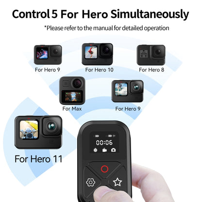 TELESIN T10 80m Bluetooth Remote Control  For GoPro Hero11 Black / HERO10 Black / HERO9 Black / HERO8 Black /Max -  by PMC Jewellery | Online Shopping South Africa | PMC Jewellery