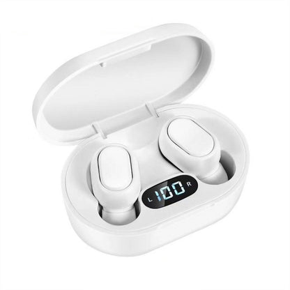 E7s Digital Sports Waterproof TWS Bluetooth 5.0 In-Ear Headphones(White) - TWS Earphone by PMC Jewellery | Online Shopping South Africa | PMC Jewellery