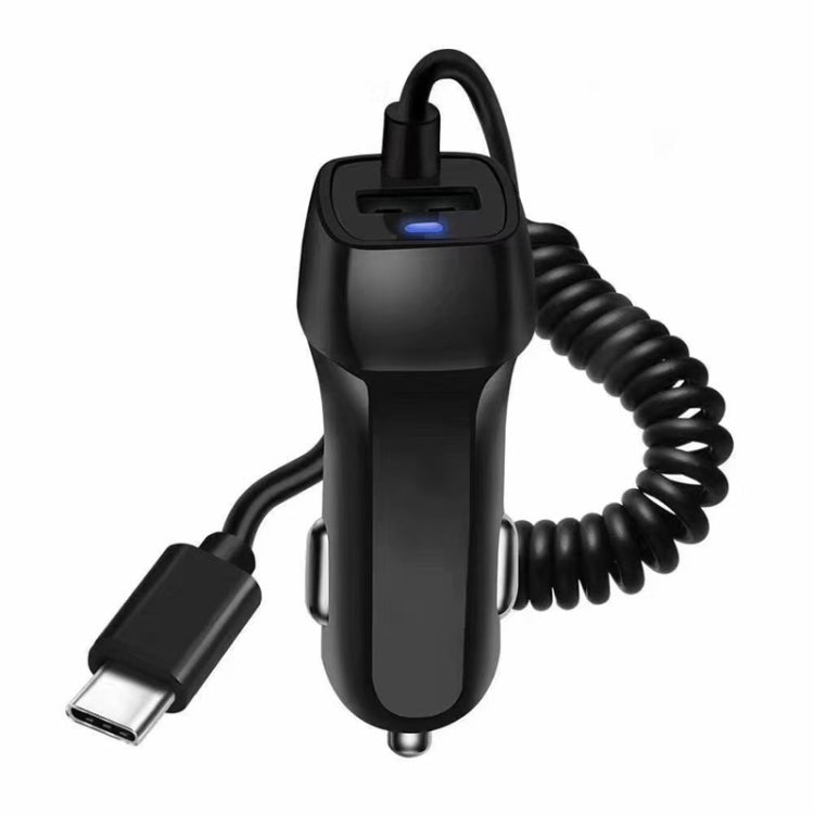522AL Fast Charging With Cable Car Charging, Output Interface: Type-C/USB-C (Black) - free shipping - PMC TechLife - Order now!