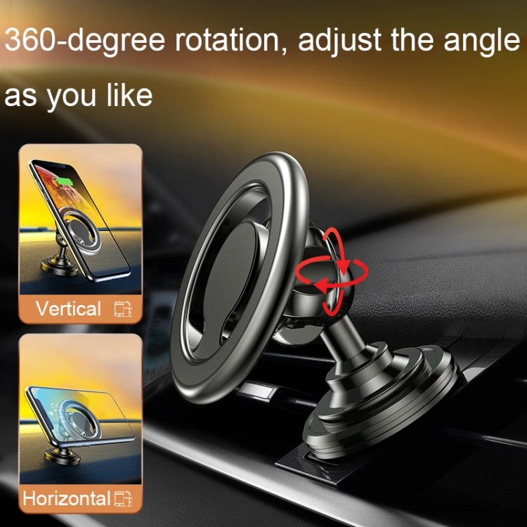 D19 Car Magnetic Mobile Phone Holder Rotatable Metal Navigation Bracket, Spec: Extended (Black) - free shipping - PMC TechLife - Order now!