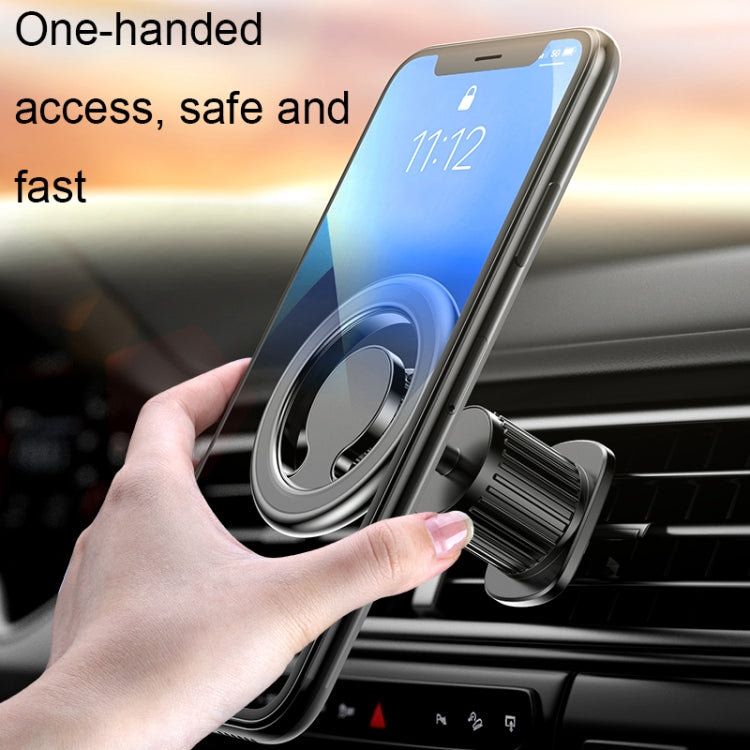 D19 Car Magnetic Mobile Phone Holder Rotatable Metal Navigation Bracket, Spec: Extended (Black) - free shipping - PMC TechLife - Order now!