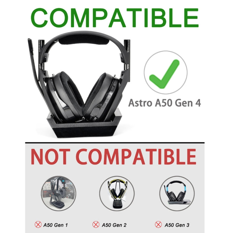 For Logitech Astro A50 Gen4 Headset Replacement Accessory ,Spec: 2pcs Leather+Velvet Earmuffs - Earmuff & Pad by PMC TechLife | Online Shopping South Africa | PMC TechLife