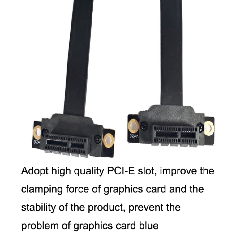PCI-E 3.0 1X 90 Degrees Graphics Card / Wireless Network Card Extension Cable, Cable Length: 50cm - PCIE Cable by PMC TechLife | Online Shopping South Africa | PMC TechLife | Buy Now Pay Later Mobicred