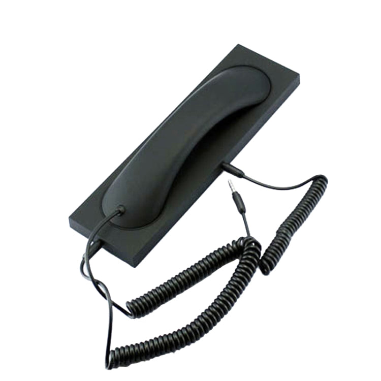 3.5mm Universal Office Mobile Phone Retro External Headset Mobile Phone Handset(Black) - Normal Style Earphone by PMC TechLife | Online Shopping South Africa | PMC TechLife
