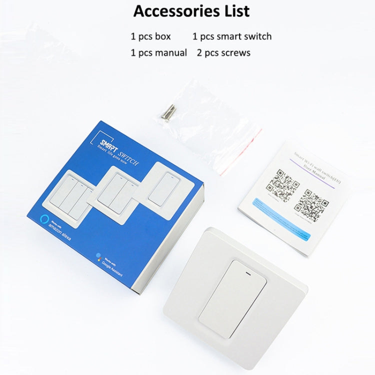 Tuya ZigBee Smart Single-fire Zero-fire Sharing Switch Phone Control Voice Panel EU Plug, Spec: 2 Buttons - Smart Switch by PMC TechLife | Online Shopping South Africa | PMC TechLife