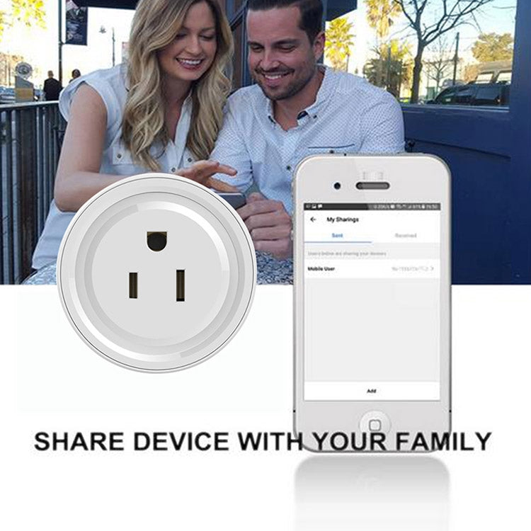 Tuya Smart App Wifi Smart Socket Phone Remote Timing Voice Switch Supports Alexa US Plug, Style: 20A Power Model - Smart Socket by PMC TechLife | Online Shopping South Africa | PMC TechLife