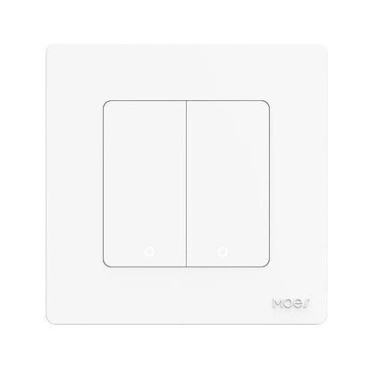 Tuya ZigBee Smart Single-fire Zero-fire Sharing Timing Voice Wall Switch EU Plug, Style: 2 Ways (White Scene Casual Post) - Smart Switch by PMC Jewellery | Online Shopping South Africa | PMC Jewellery