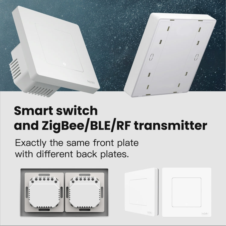 Tuya ZigBee Smart Single-fire Zero-fire Sharing Timing Voice Wall Switch EU Plug, Style: 1 Way (Gray Scene Casual Post) - Smart Switch by PMC TechLife | Online Shopping South Africa | PMC TechLife