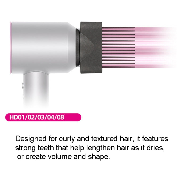 For Dyson Hair Dryer Wide Tooth Comb Smoothing Nozzle Hair Styler Tool - Dyson Accessories by PMC Jewellery | Online Shopping South Africa | PMC Jewellery