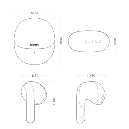 Original Xiaomi Buds 4 Wireless Bluetooth 5.3 3 Mic Active Noise Reduction Earphone(Green) - Bluetooth Earphone by Xiaomi | Online Shopping South Africa | PMC Jewellery