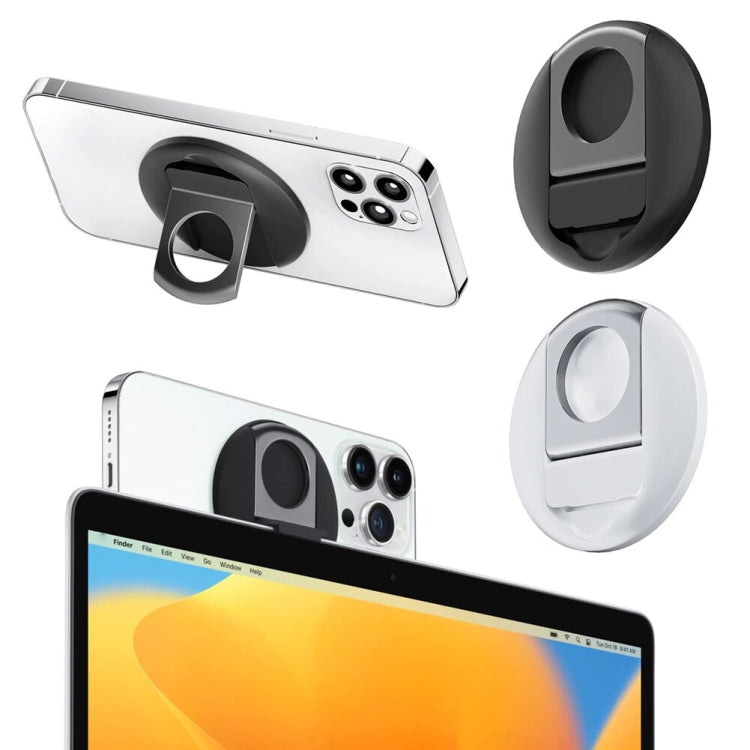 Magnetic Finger Ring Holder For MagSafe Phone MacBook Camera Mount Stand(White) - Ring Holder by PMC TechLife | Online Shopping South Africa | PMC TechLife | Buy Now Pay Later Mobicred