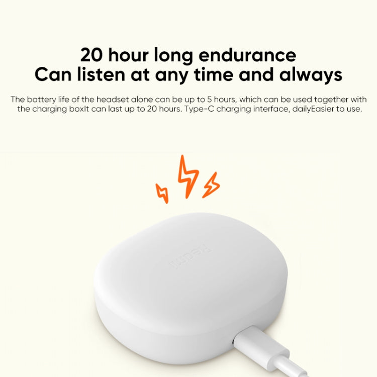 Original Xiaomi Redmi Buds 4 Lite TWS Bluetooth 5.3 Call Noise Reduction Earphone(White) - TWS Earphone by Xiaomi | Online Shopping South Africa | PMC Jewellery