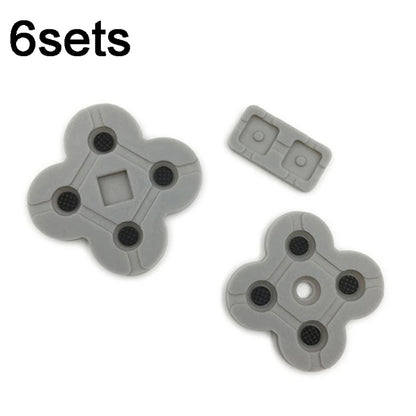 For Nintendo Dual Screen Lite 6sets Conductive Rubber Pad Soft Silicone Adhesive Key Button Pads - Switch Lite Spare Parts by PMC Jewellery | Online Shopping South Africa | PMC Jewellery